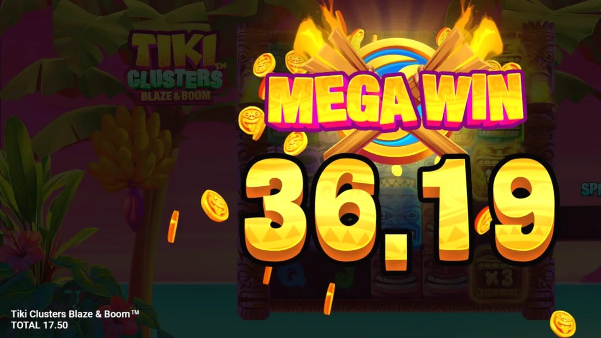 Tiki Clusters Blaze & Boom Slot Gameplay